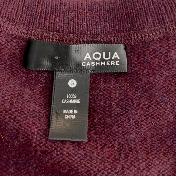 Aqua 100% cashmere cold shoulder longline sweater size S - Picture 10 of 10